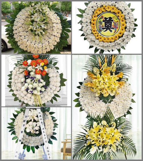 湖南永州祁阳县大忠桥镇江边村花圈速递